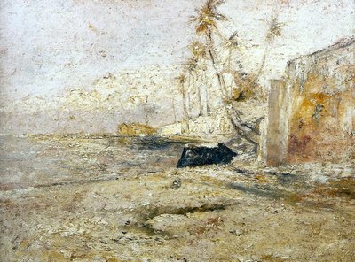 A Stretch of the Sao Roque Beach at Paqueta by Giovanni Battista Castagneto
